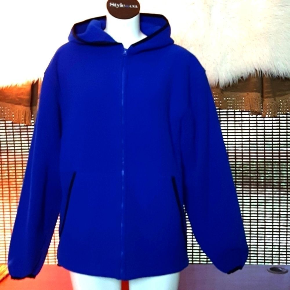 CB Collections‎ Vintage Hoodie  Blue Fleece Jacket S